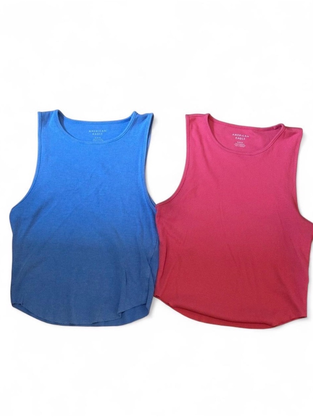 American Eagle Outfitters Tank Top Duo — Blue & Pink